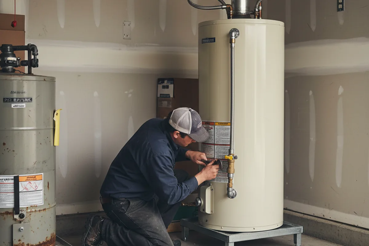 Water heater and shutoff valve replacement in Altus